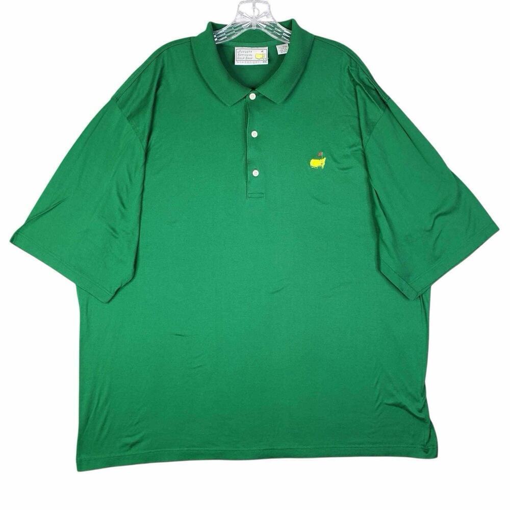 Augusta National Golf Shop Polo Shirt Short Sleeve Men's Size XXL Green Logo - Picture 2 of 10